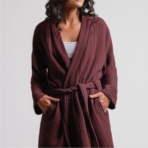 Parachute Cloud Cotton Waffle Robe Mulberry
